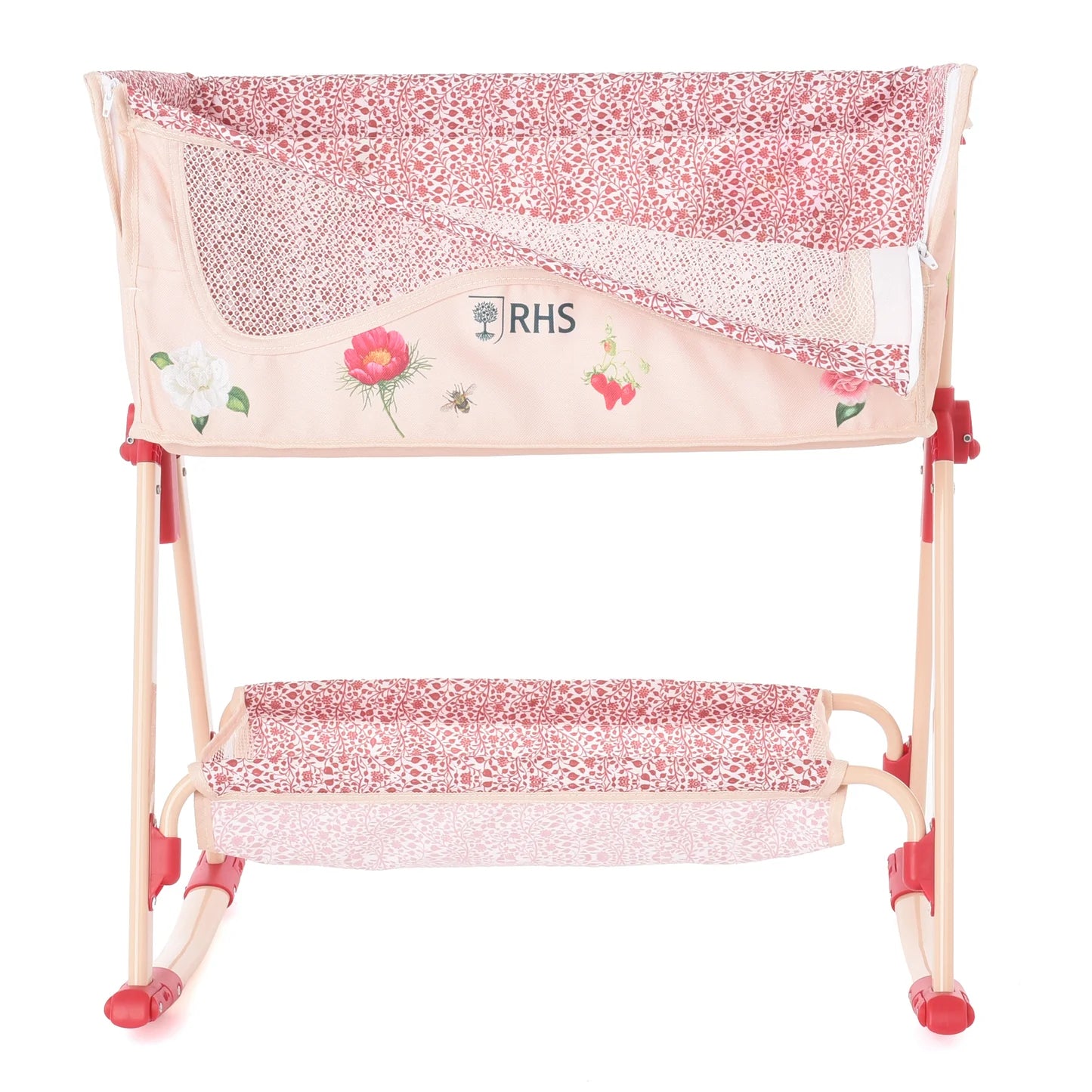 Roma RHS Bedside Crib - Flora