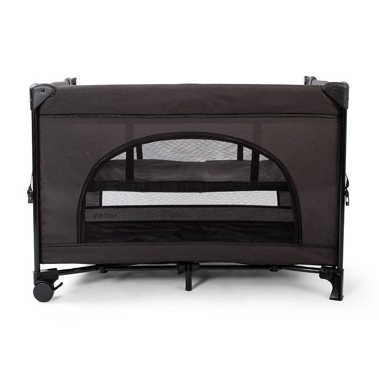 Red Kite Dreamer Bedside Crib with Newborn Bassinette - Black