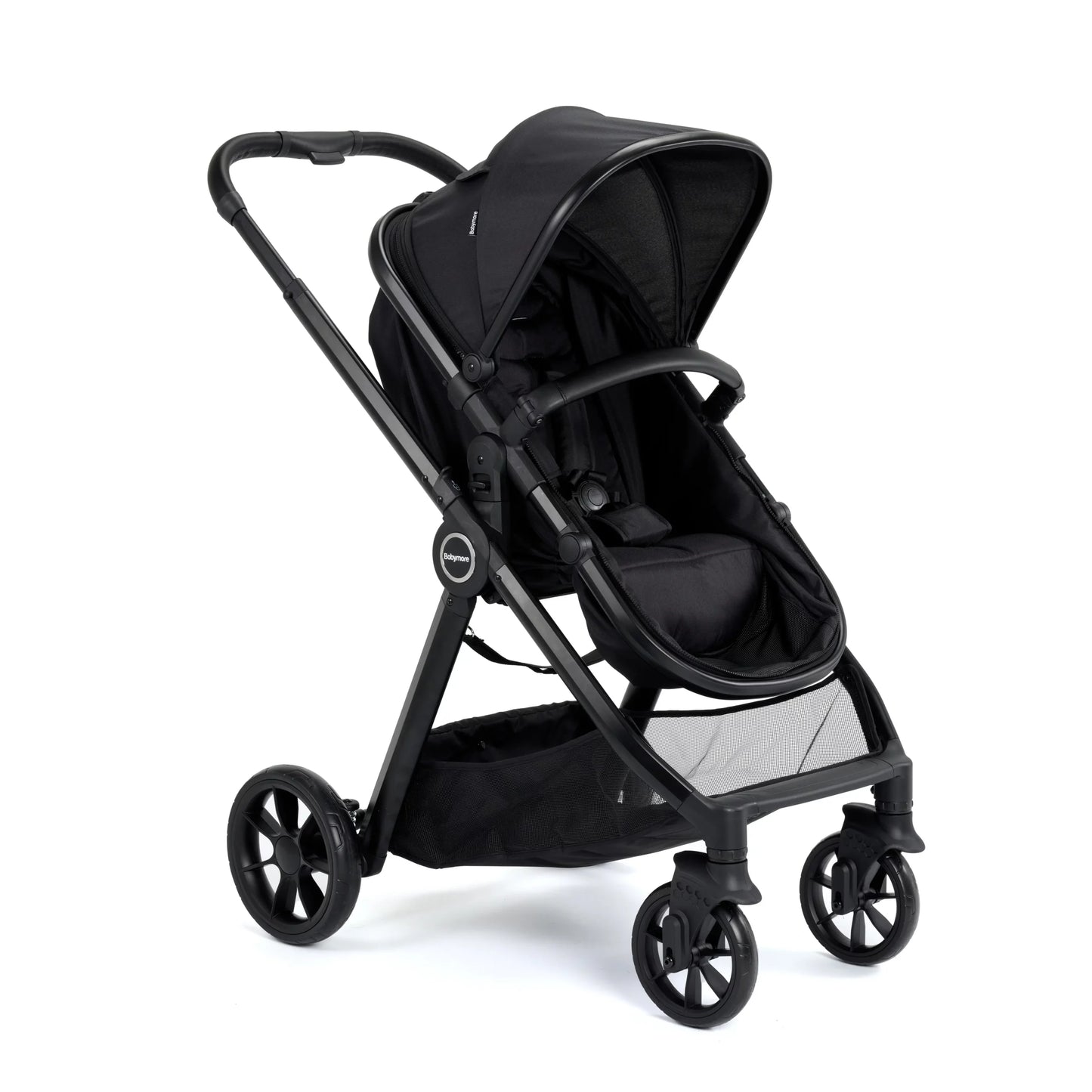 Babymore Mimi Travel System Pecan i-Size Car Seat with Isofix Base – Black