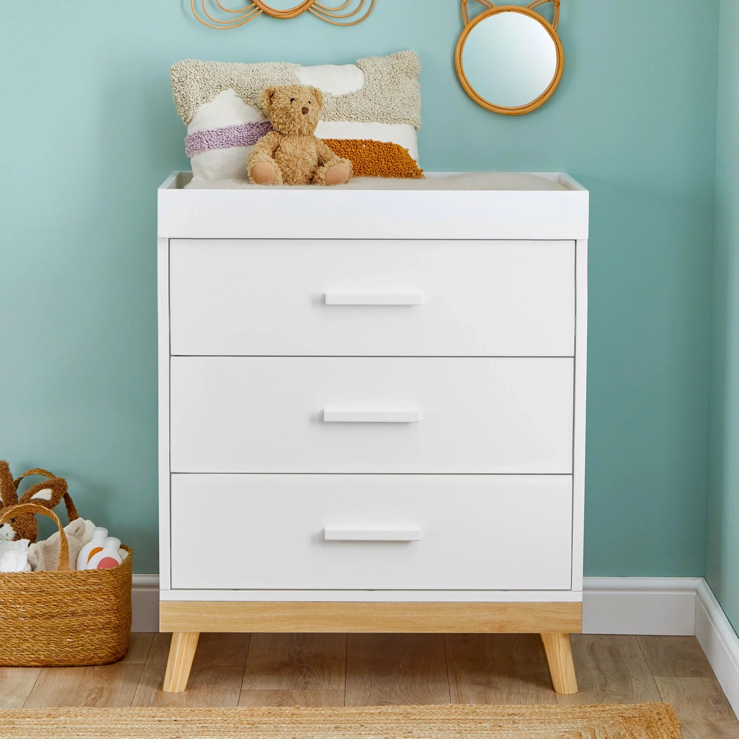 Mona 3 Piece Nursery Furniture Set – White