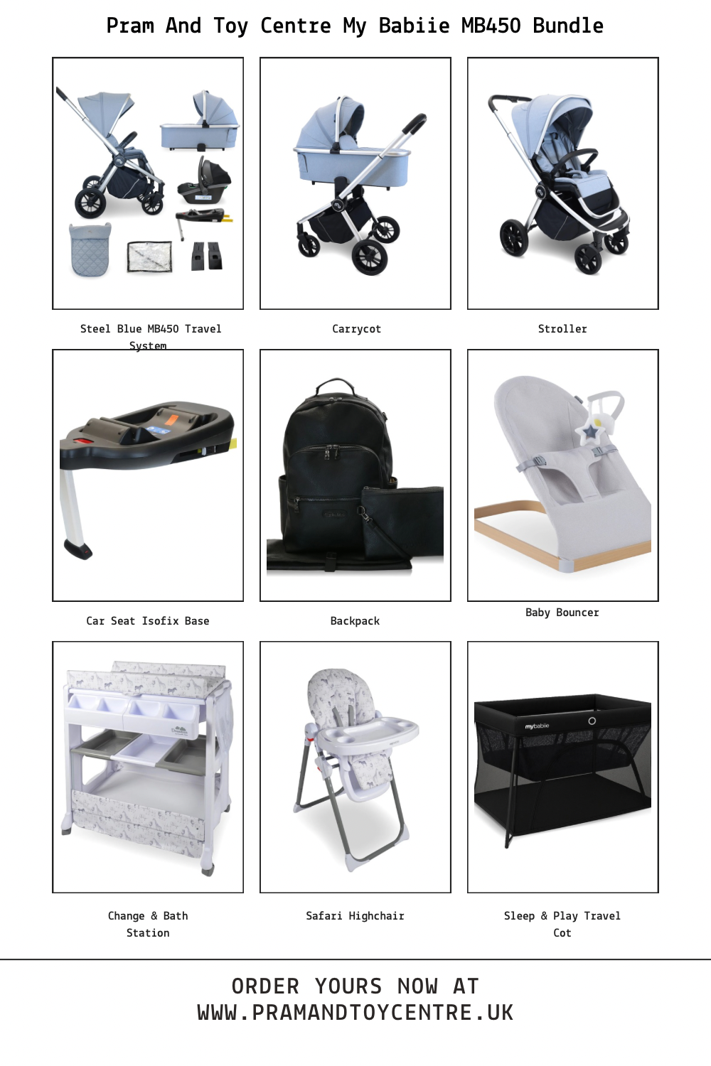My Babiie MB450 Baby Bundle