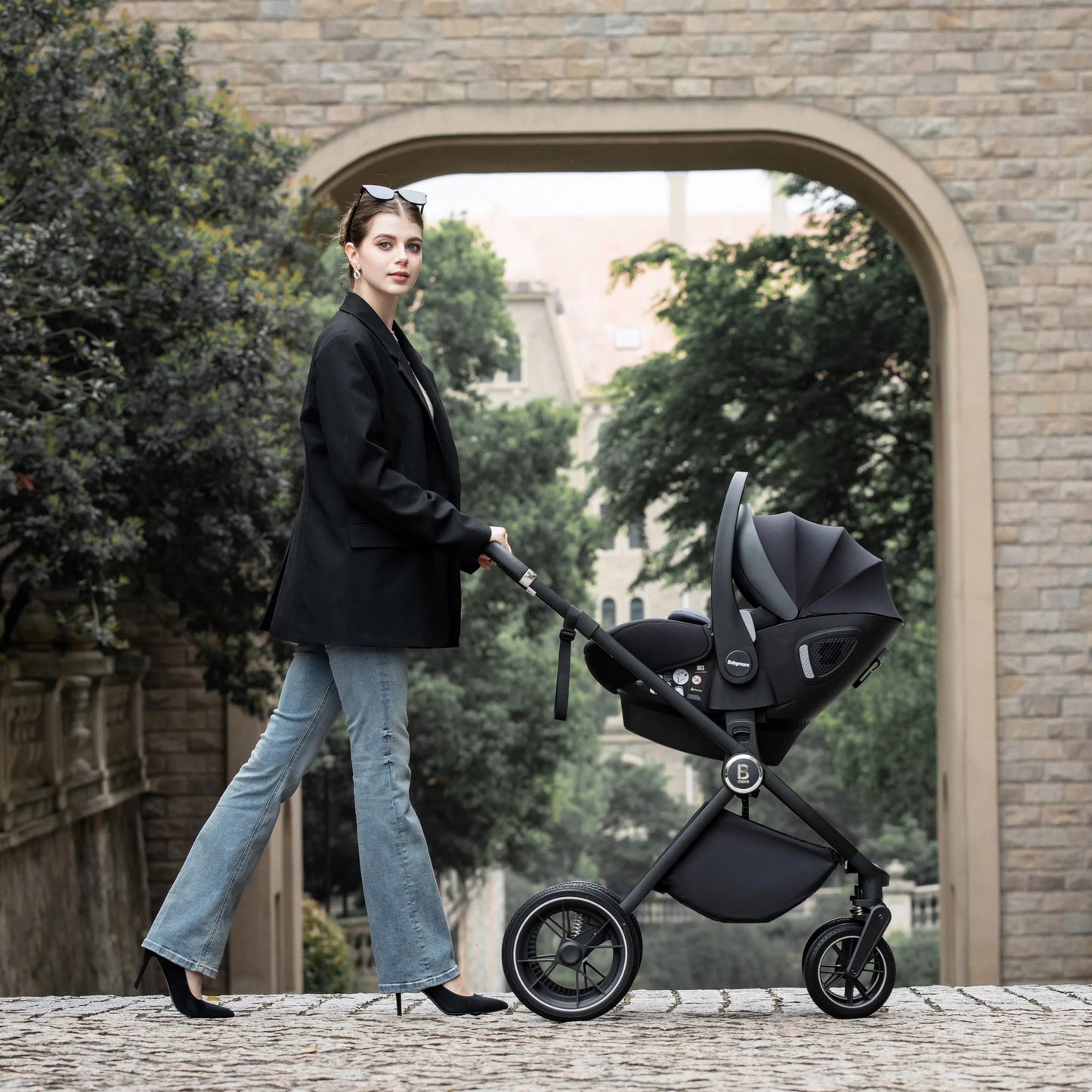 Babymore Kai Travel System Pecan Car Seat – Forest Grey