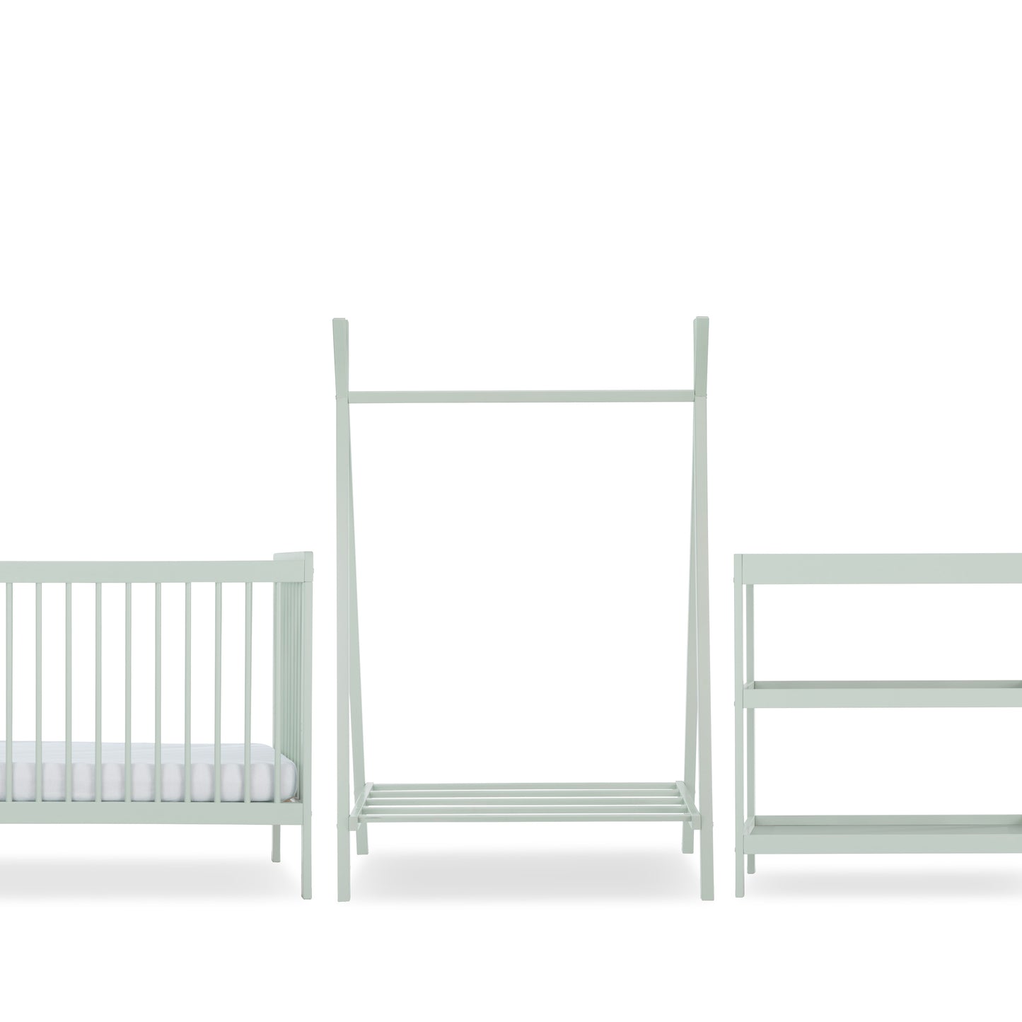 CuddleCo Nola 3 Piece Nursery Furniture Set - Sage Green