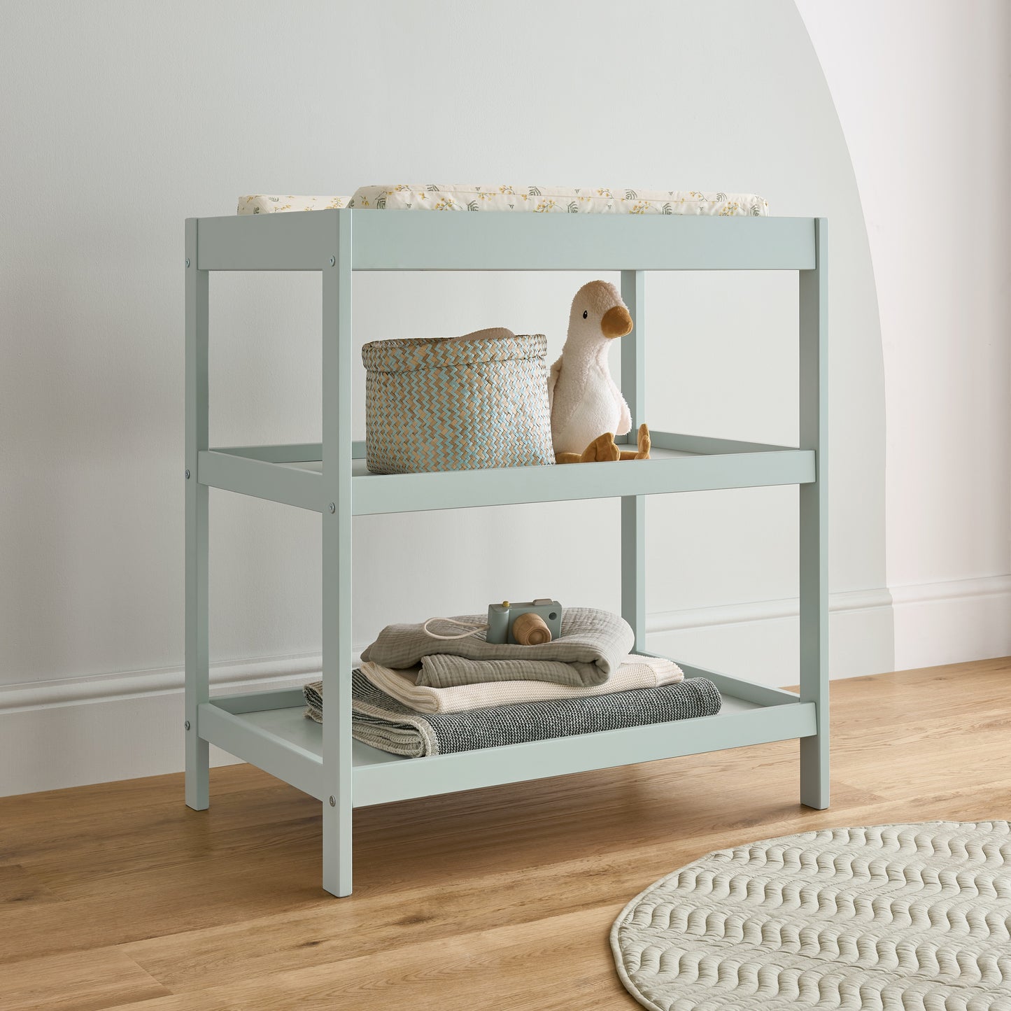 CuddleCo Nola 3 Piece Nursery Furniture Set - Sage Green