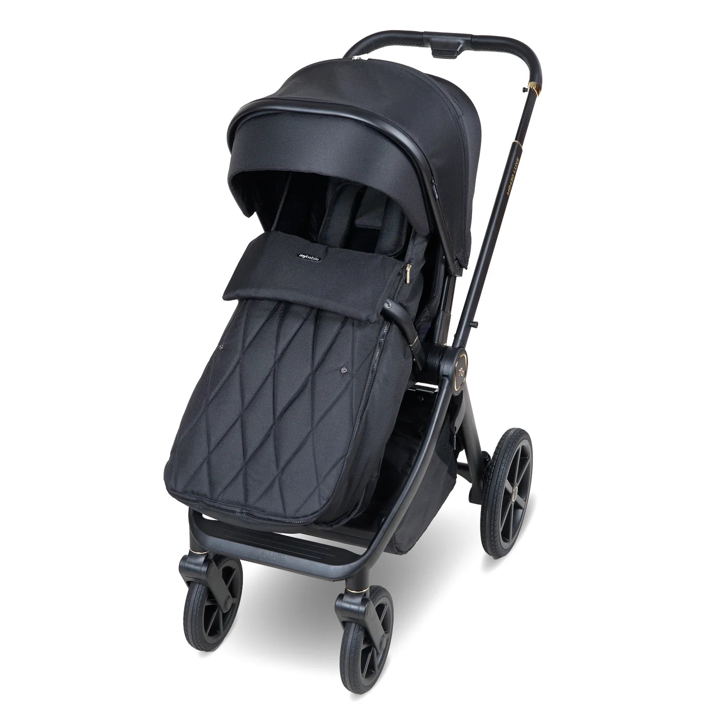 My Babiie MB450 LUXE 2-in-1 Pushchair & Carrycot - Black