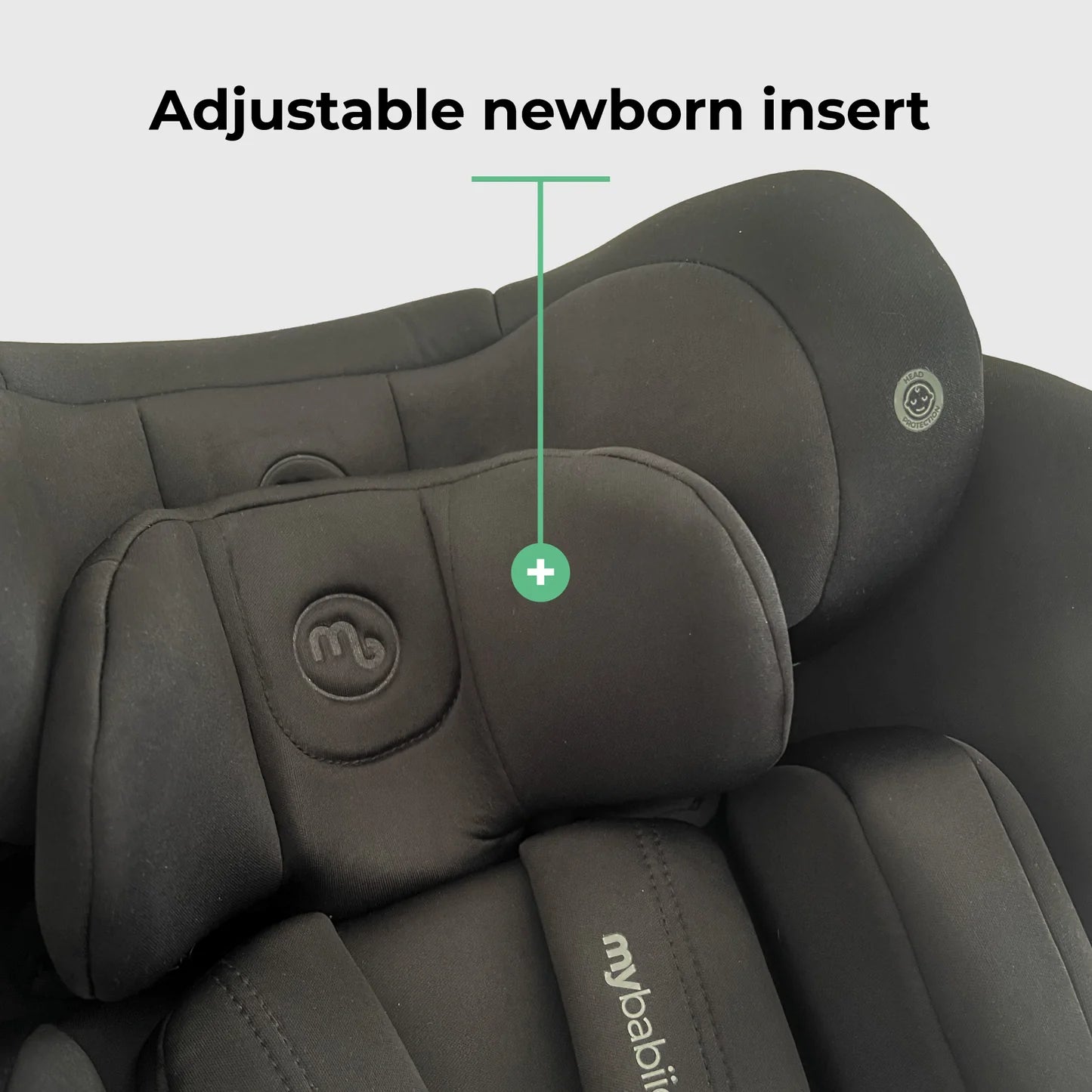 My Babiie MBCS300 Easy Spin R129 Car Seat with Top Tether - Black