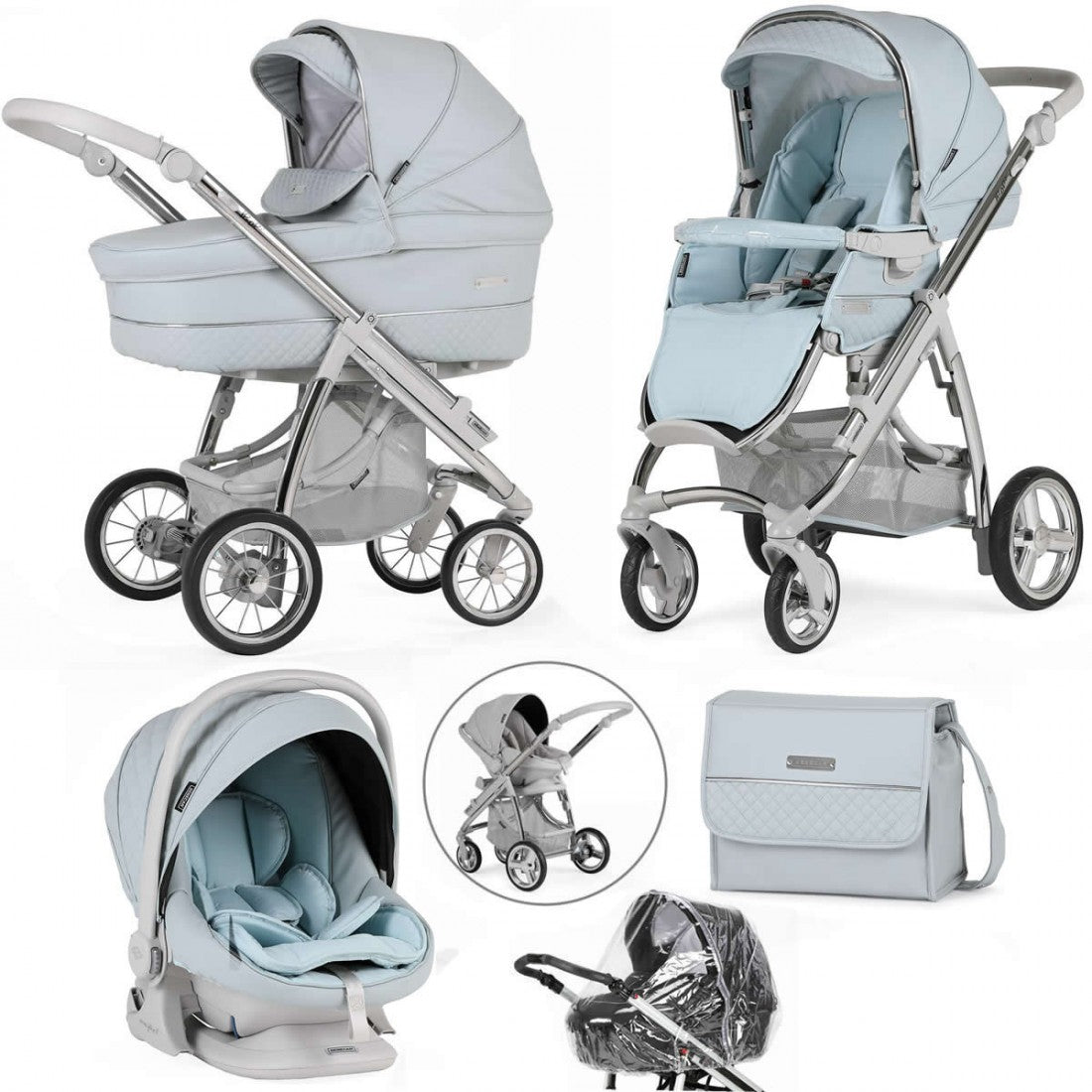 Bebecar Ip-Op Classic XL Trio - Baby Blue