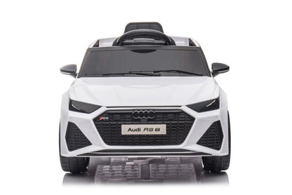 Audi RS6 Kids Ride on Sports Car with MP4 TV - White