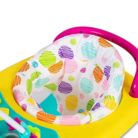 Baby Go Round Kiddo Walker and Push Along Combined - Pink