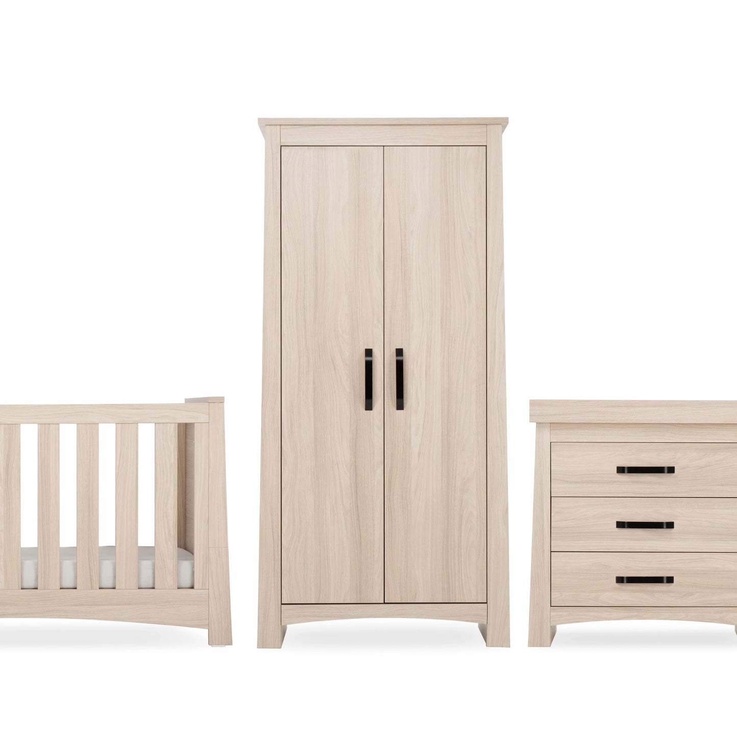 Isla 3 Piece Nursery Furniture Set - Ash