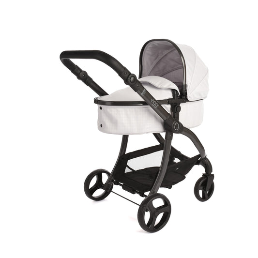 NEW EGG® DOLLS PRAM - HOUNDSTOOTH SILVER