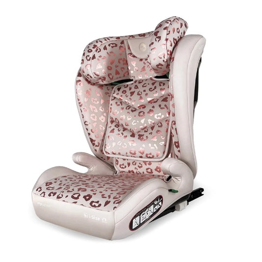 My Babiie MBCS23 High-Back Booster R129 Car Seat with ISOFIX - Blush Leopard