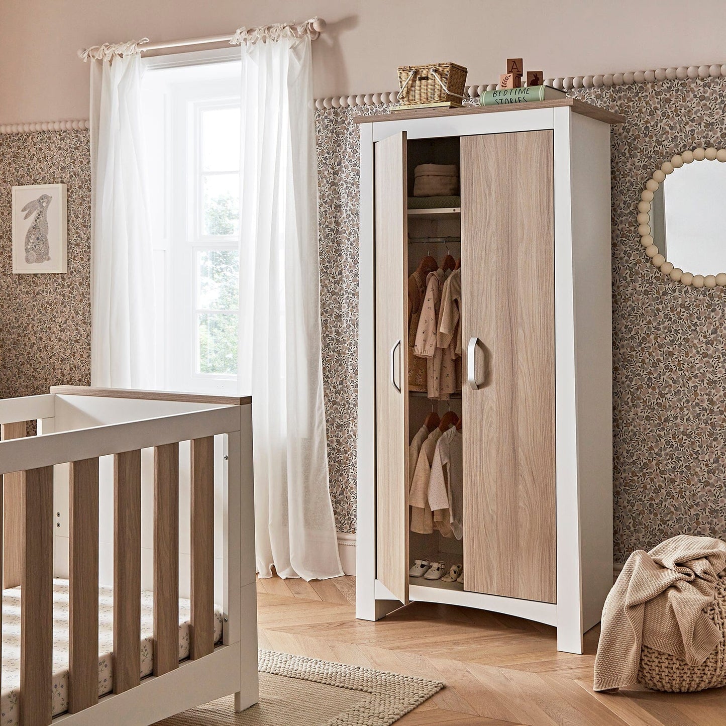 Ada 3 Piece Nursery Furniture Set - White & Ash