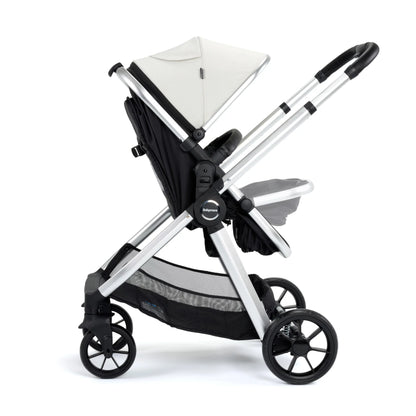 Babymore Mimi Travel System Coco i-Size Car Seat with Isofix Base – Silver