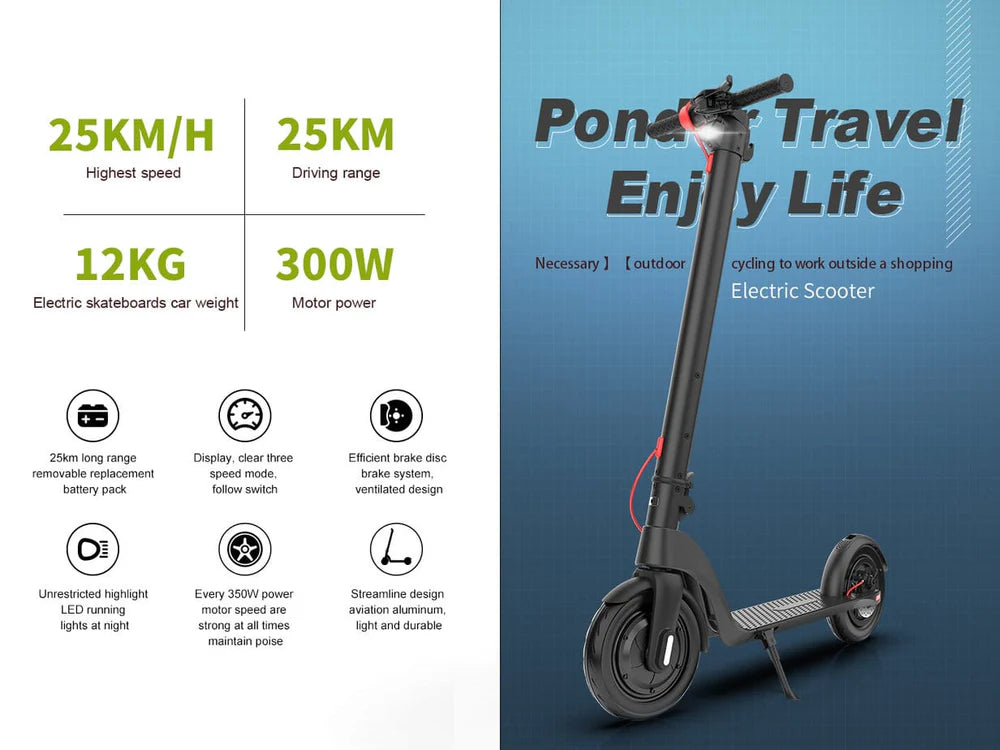 Neo Outlaw X9 Electric Scooter 70km Range 550w 48V 10" Tyre