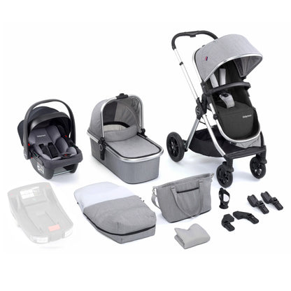 Babymore Memore V2 Travel System Coco Car Seat – Silver