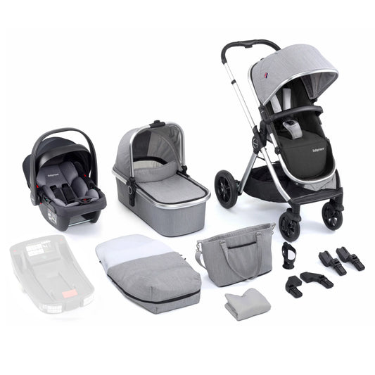 Babymore Memore V2 Travel System Coco Car Seat – Silver