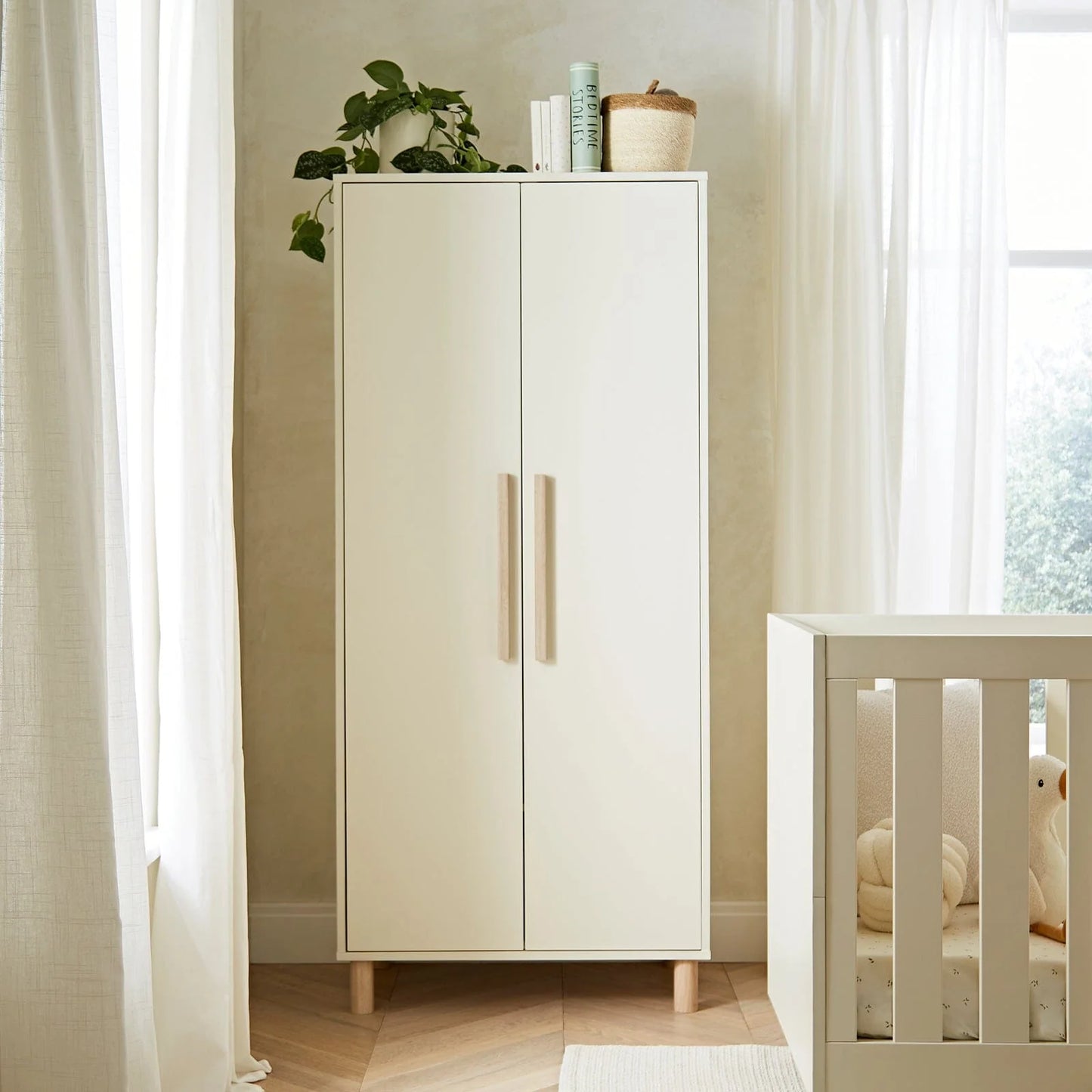 Harper 3 Piece Nursery Furniture Set - Cream & Ash