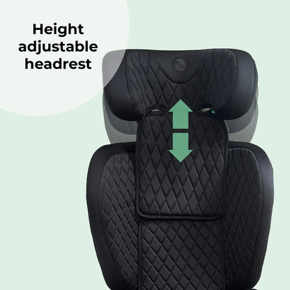 My Babiie MBCS23 i-Size (100-150cm) High Back Booster Car Seat - Quilted Black