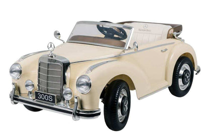 Kids Classic Mercedes Benz 300S Ride On Car with Remote - Beige