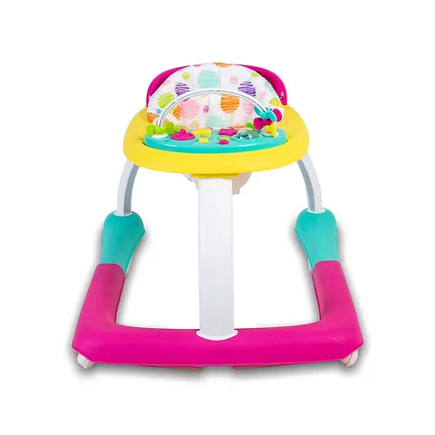 Baby Go Round Kiddo Walker and Push Along Combined - Pink