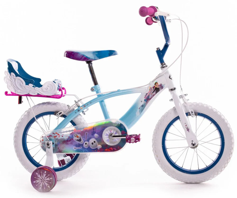 Huffy Girls Disney Frozen 14" Bike with sleigh