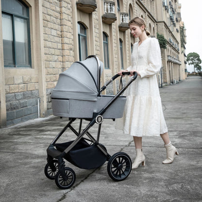 Babymore Chia Travel System - Pearly Grey