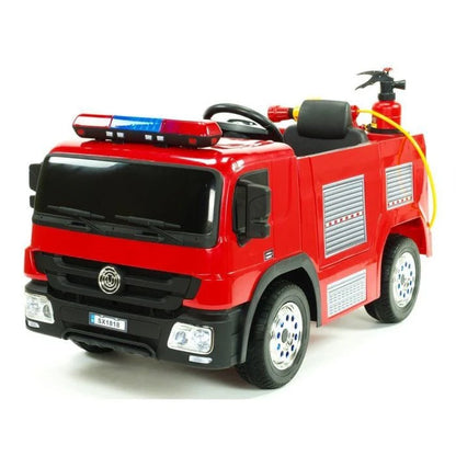 Kids 12v Electric Ride-on Fire Engine with Parental Remote