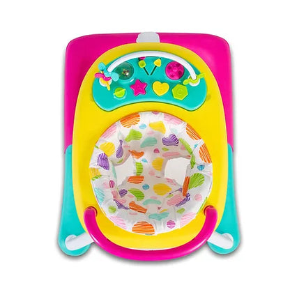 Baby Go Round Kiddo Walker and Push Along Combined - Pink