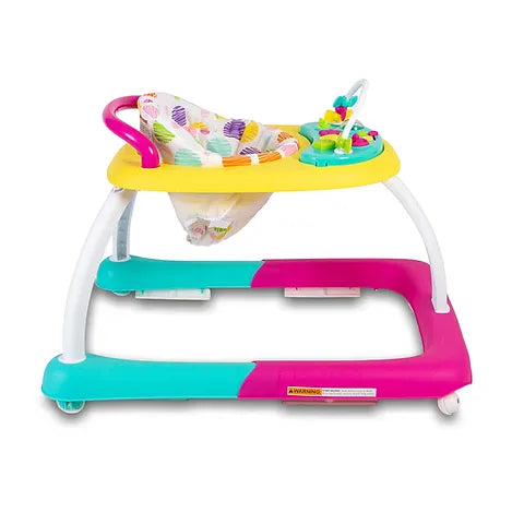 Baby Go Round Kiddo Walker and Push Along Combined - Pink