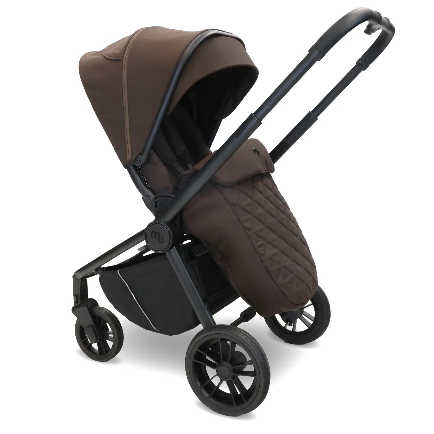 My Babiie MB450i 3-in-1 Travel System with Rotating Car Seat + Base - Chocolate