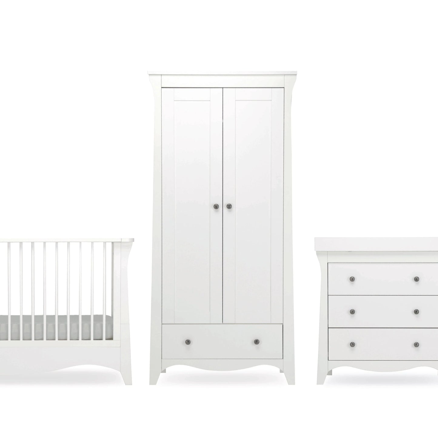 Clara 3 Piece Nursery Furniture Set - White