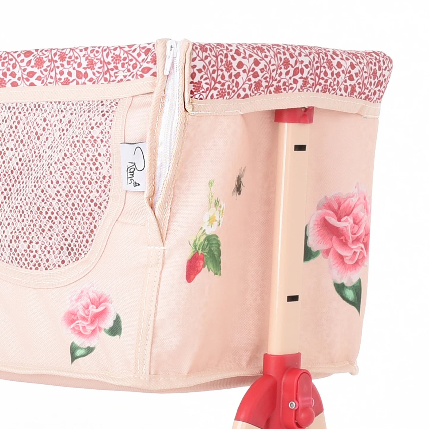 Roma RHS Bedside Crib - Flora