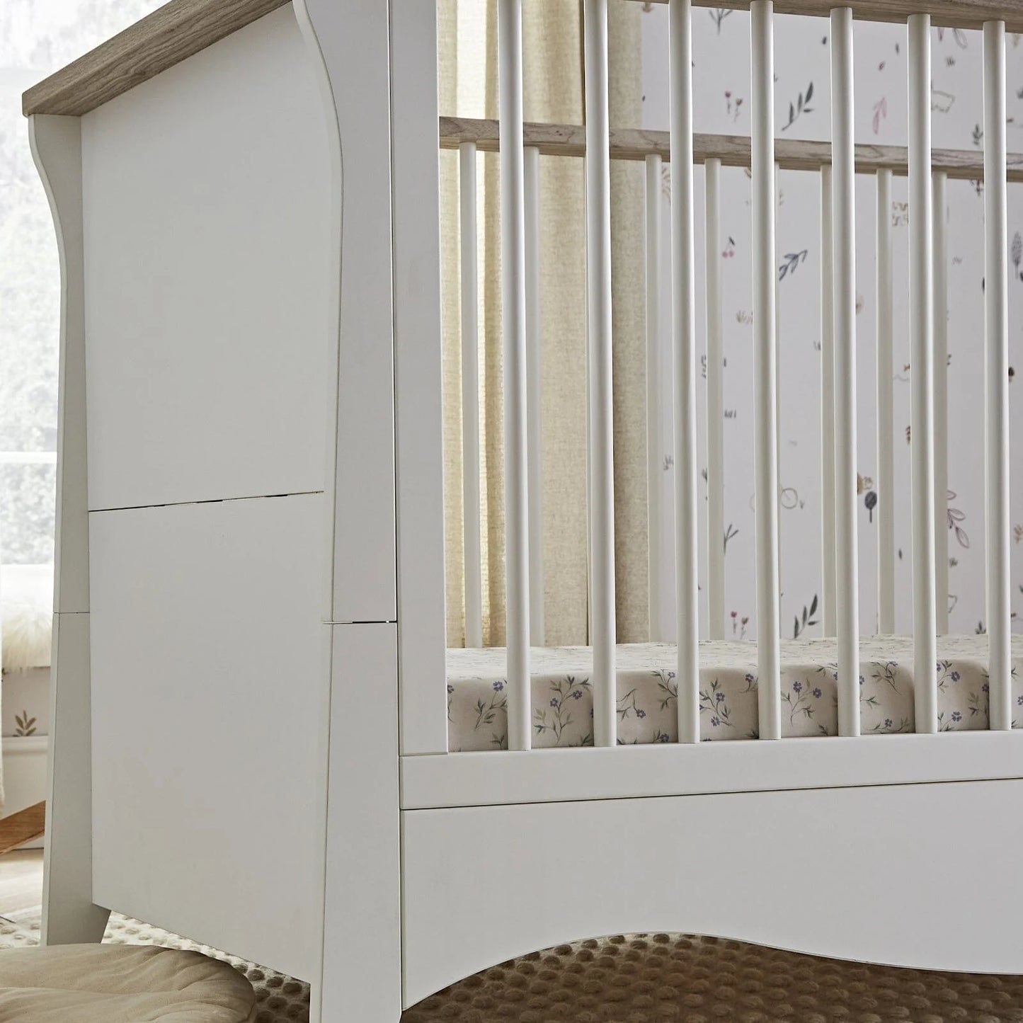 Clara 3 Piece Nursery Furniture Set - White & Ash