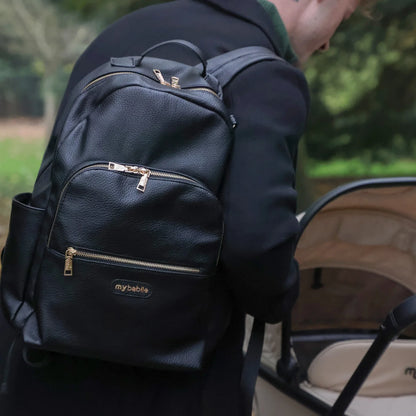 My Babiie Backpack Pro Changing Bag - Black / Gold