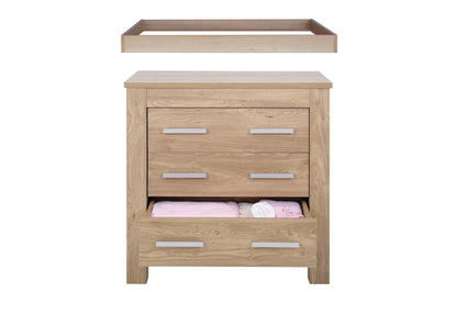 BabyStyle Bordeaux Oak 3 Piece Nursery Furniture Set
