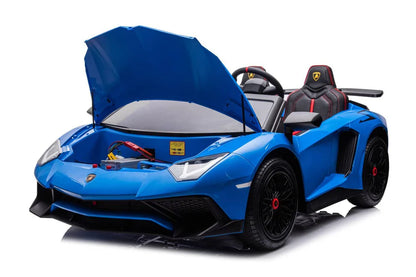 2 Seater Lamborghini SVJ 24V XXL Ride on Sports Car Massive Size - Blue