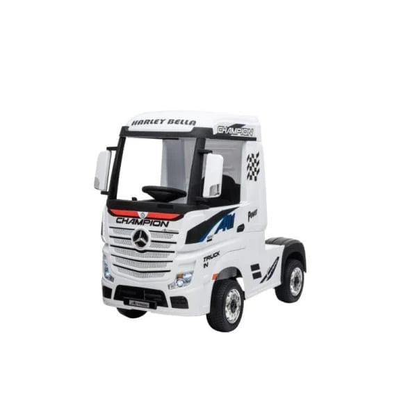 Kids Mercedes Actros Lorry 24v Electric Ride-on Truck with Trailer - White
