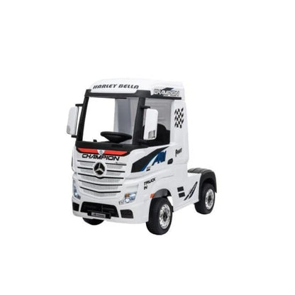 Kids Mercedes Actros Lorry 24v Electric Ride-on Truck with Trailer - White