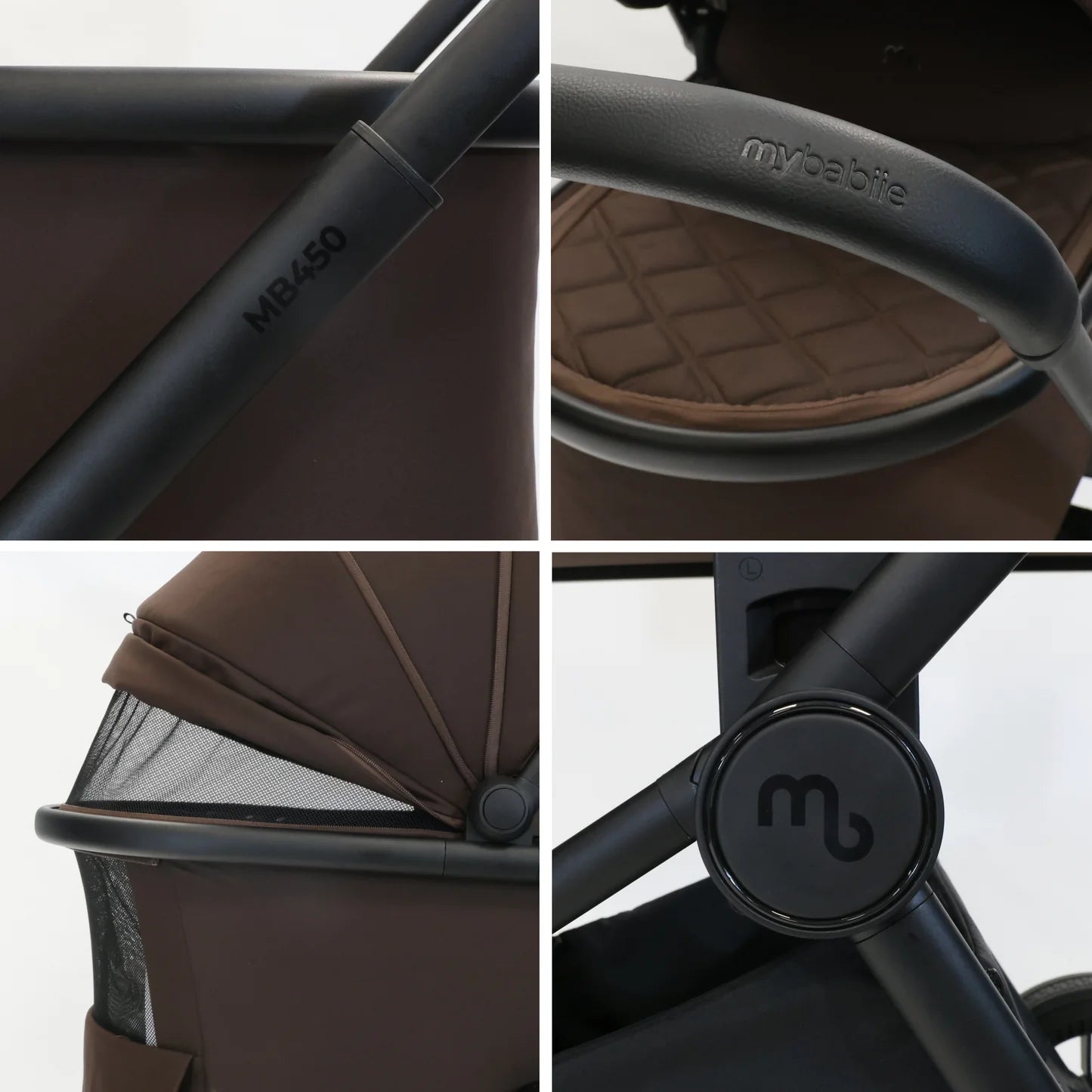 My Babiie MB450i 3-in-1 Travel System with Base - Chocolate