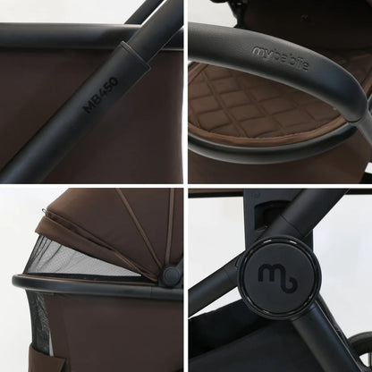 My Babiie MB450i 3-in-1 Travel System with Base - Chocolate