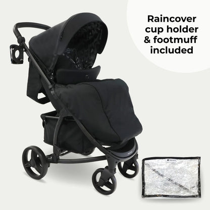 My Babiie MB200i 3-in-1 Travel System with i-Size Car Seat - Black Leopard
