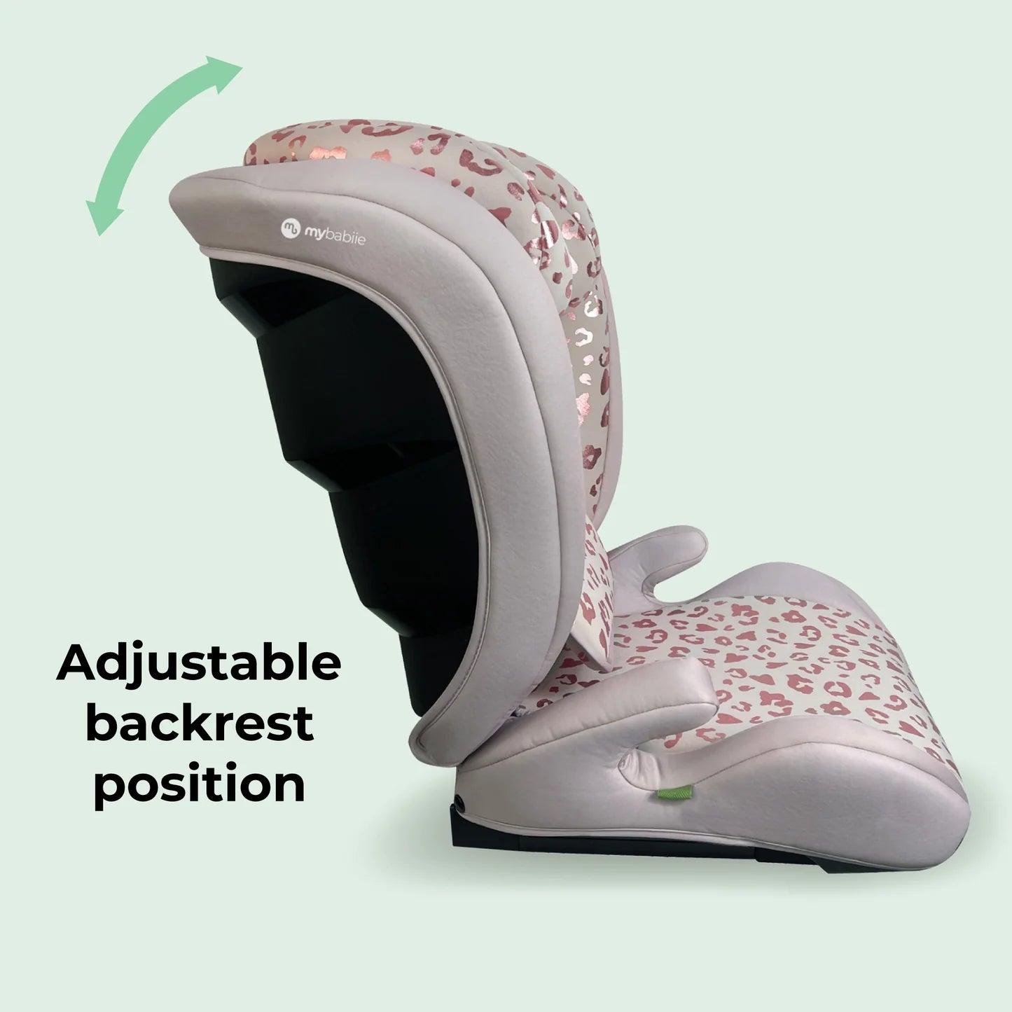 My Babiie MBCS23 High-Back Booster Lite R129 Car Seat - Blush Leopard