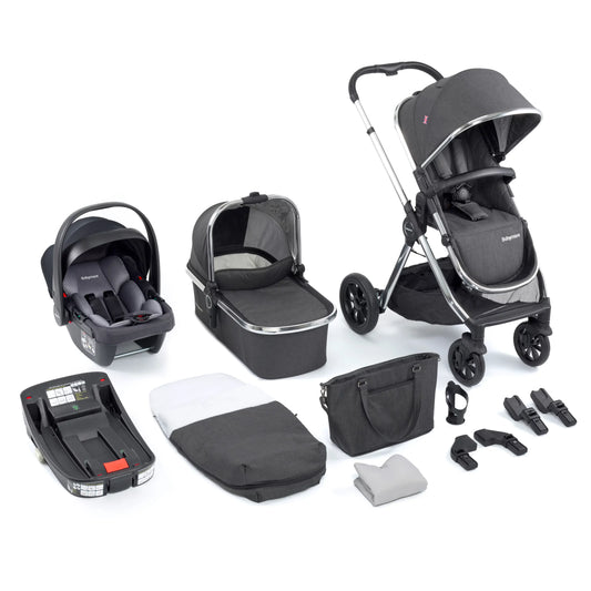 Babymore Memore V2 Travel System Coco with Base – Chrome