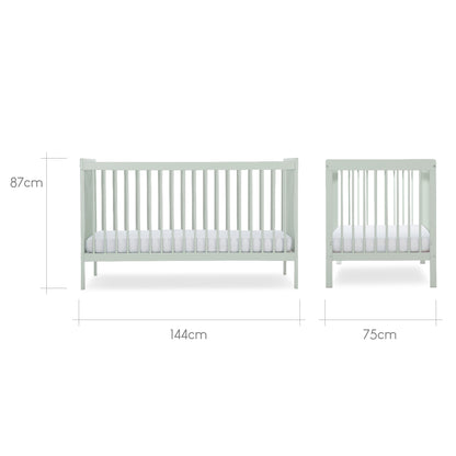 CuddleCo Nola 3 Piece Nursery Furniture Set - Sage Green
