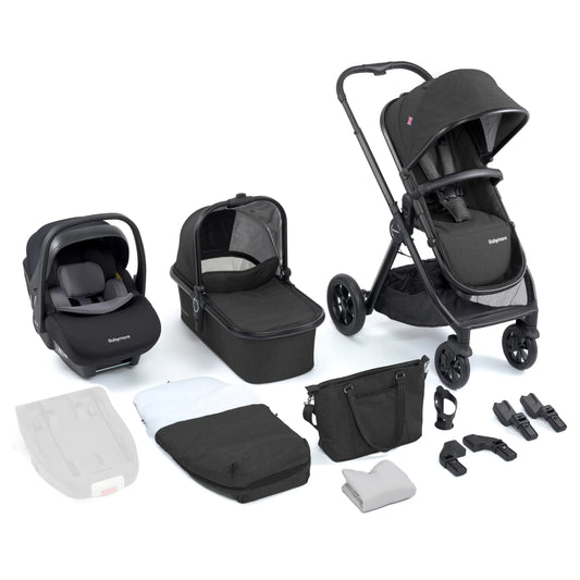 Babymore Memore V2 Travel System Pecan Car Seat – Black