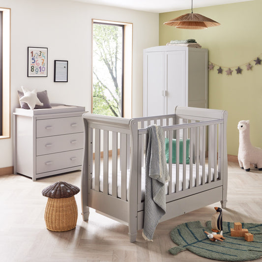 Eva 3 Piece Nursery Furniture Set – Grey