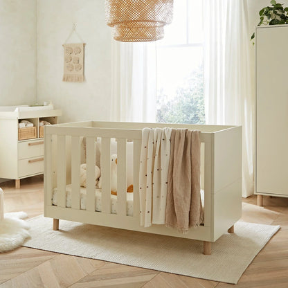 Harper 3 Piece Nursery Furniture Set - Cream & Ash