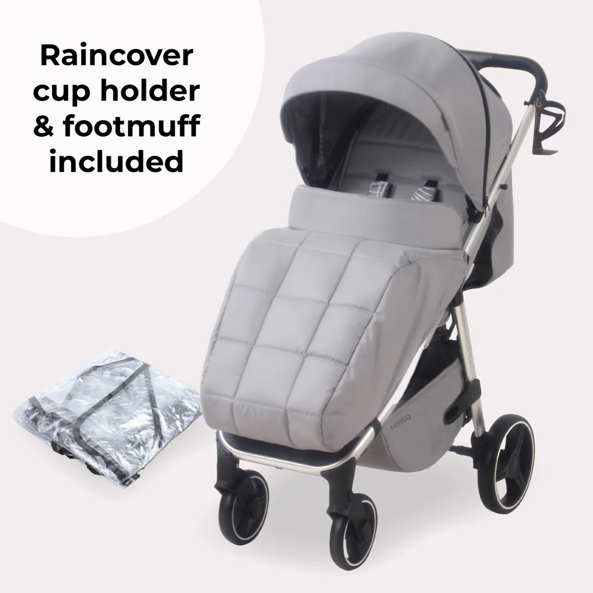 My Babiie MB160 Plus Pushchair - Grey Tropical