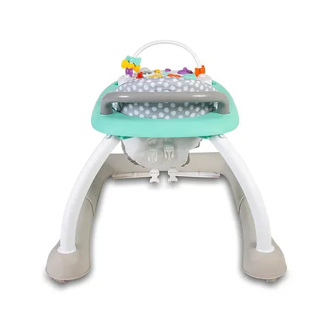 Baby Go Round Kiddo Walker and Push Along Combined - Grey